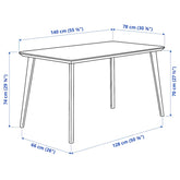 LISABO TABLE 140X78 ASH VENEER